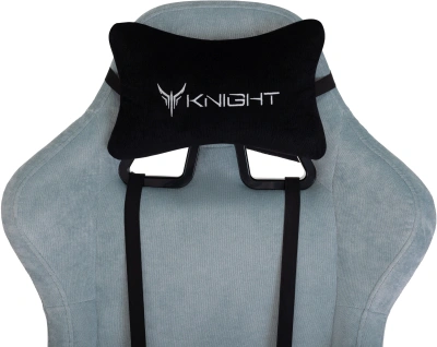 Кресло игровое Knight Terminator серо-голубой Light-28 крестов. металл
