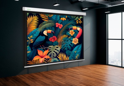 Экран Cactus 100" 124.5x221см Wallscreen CS-PSW-124x221 16:9 настенно-потолочный рулонный белый