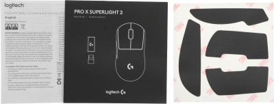 Мышь Logitech G Pro X Superlight 2 черный оптическая 32000dpi беспров. USB 4but (910-006632)