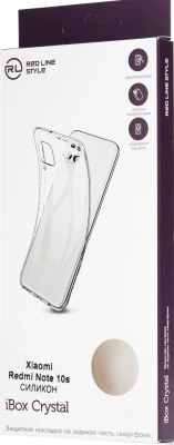 Чехол (клип-кейс) Redline для Xiaomi Redmi Note 10/10S iBox Crystal прозрачный (УТ000024069)