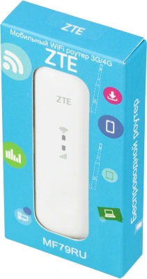 Модем 2G/3G/4G ZTE MF79N USB Wi-Fi Firewall +Router внешний белый