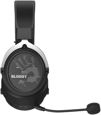 Наушники с микрофоном A4Tech Bloody MR590 Sports черный 1.5м мониторные BT/Radio/3.5mm оголовье (MR590 + WIRED/SPORT BLACK)