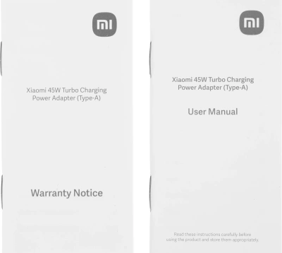 Сетевое зар./устр. Xiaomi BHR07SLEU 45W 4.1A (PD) USB-A универсальное белый