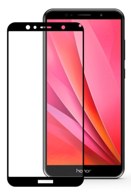 Защитное стекло для экрана Redline mObility черный для Huawei Honor 7A 3D 1шт. (УТ000017628)