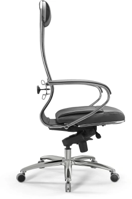 Кресло Метта SL-1.04 Infinity Easy Clean сет./экокожа с подголов. крестов. металл хром