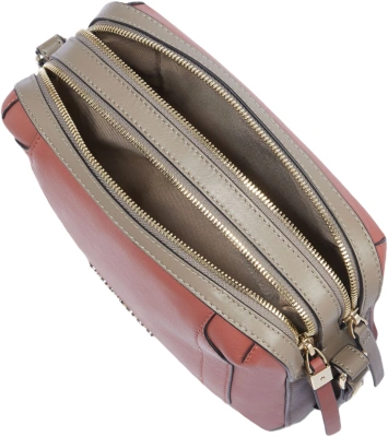 Сумка кросс-боди женская Piquadro Circle BD4870W92/ARTM коралловая/кофейная натур.кожа