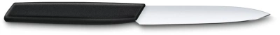 Нож кухонный Victorinox Swiss Modern (6.9003.10) стальной универсальный для чистки овощей и фруктов лезв.100мм прямая заточка черный