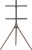 Подставка для телевизора Cactus CS-ST1246BKWN черный/орех 45"-65" макс.32кг напольный