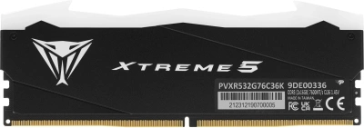 Память DDR5 2x16GB 7600MHz Patriot PVXR532G76C36K Viper Xtreme RGB RTL Gaming PC5-60800 CL36 DIMM UDIMM 288-pin 1.45В с радиатором Ret