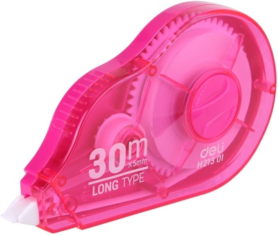 Лента коррект. Deli EH21301 30мх5мм ассорти корпус белый блистер