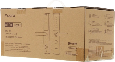 Умный замок Aqara A100 Zigbee врезной разбл.отпеч.паль. черный (ZNMS02ES)