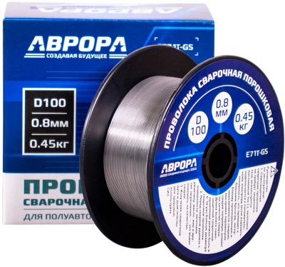 Проволока свар. Aurora E71T-GS D0.8мм 450гр (39776)