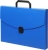 Портфель Бюрократ -BPP01BLUE 1 отдел. A4 пластик 0.7мм синий
