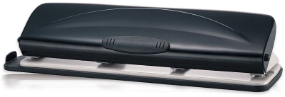 Дырокол Kw-Trio 09680 макс.:16лист. металл/пластик черный отв.:4 с линейкой