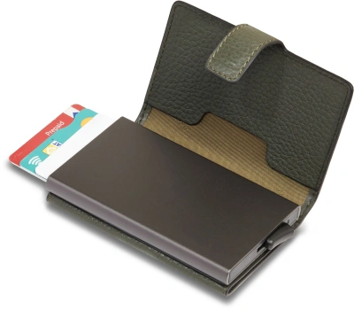 Чехол для кредитных карт Piquadro Modus Special PP5649MOSR/VEVE оливковый натур.кожа/алюм.