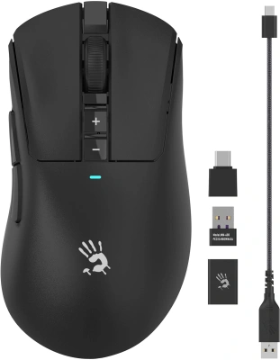 Мышь A4Tech Bloody R73 Pro черный оптическая 26000dpi беспров. USB/USB-C 7but (R73 PRO BLACK)