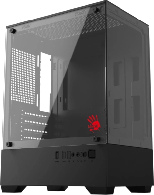 Корпус Bloody CC-125 черный без БП mATX 5x120mm 2xUSB2.0 1xUSB3.0 audio bott PSU
