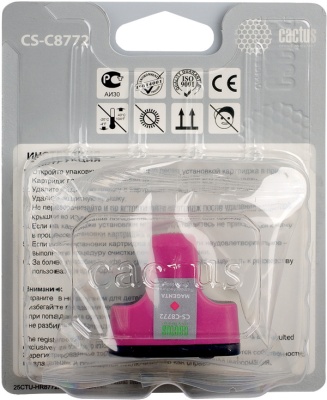 Картридж струйный Cactus CS-C8772 №177 пурпурный (11.4мл) для HP PS 3213/3313/8253/C5183/C6183/C6283/C7183/C7283/C8183/D7163/D7263/D7363/D7463 с чипом