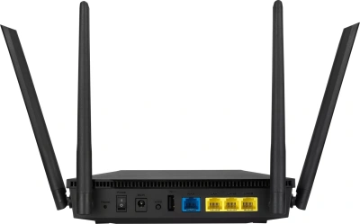 Роутер беспроводной Asus RT-AX1800U AX1800 10/100/1000BASE-TX/4G ready черный