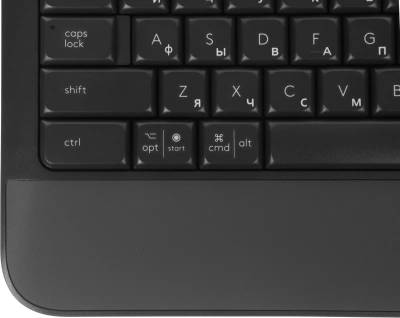 Клавиатура Logitech K650 черный USB беспроводная BT/Radio Multimedia (подставка для запястий) (920-010954)