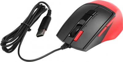 Мышь A4Tech Fstyler FM45S Air красный/черный оптическая 2400dpi silent USB 7but (FM45S AIR USB (SPORTS RED))