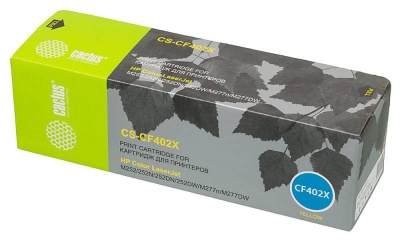 Картридж лазерный Cactus CS-CF402X CF402X желтый (2300стр.) для HP CLJ M252/252N/252DN/252DW/M277n/M277DW