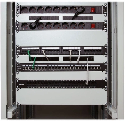 Патч-панель Cabeus PL-12-CAT.5E 10"-DUAL 10" 1U 12xRJ45 кат.5E UTP