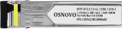 Модуль Osnovo SFP-S1LC13-G-1550-1310-I