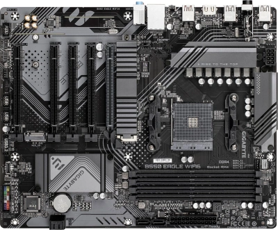 Материнская плата Gigabyte B550 EAGLE WIFI6 Soc-AM4 AMD B550 4xDDR4 ATX AC`97 8ch(7.1) GbLAN RAID+HDMI