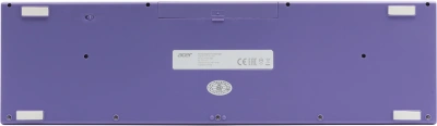 Клавиатура + мышь Acer OCC205 клав:фиолетовый мышь:фиолетовый USB беспроводная slim Multimedia (ZL.ACCEE.00D)