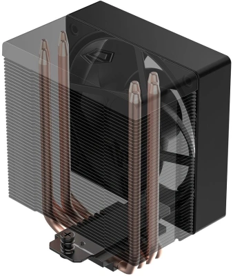 Устройство охлаждения(кулер) ID-Cooling SE-904-XT Soc-AM5/AM4/1200/1700/1851 черный 4-pin 14-29.1dB Al+Cu 180W 430gr Ret (SE-904-XT BLACK)