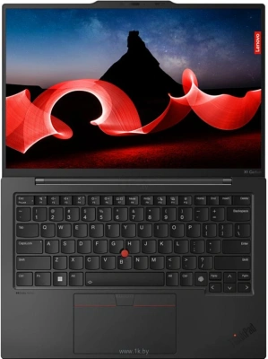 Ноутбук Lenovo ThinkPad X1 Carbon G12 Core Ultra 7 155U 32Gb SSD512Gb Intel Graphics 14" IPS WUXGA (1920x1200) Windows 11 Pro 64 black WiFi BT Cam (21KC0046US)