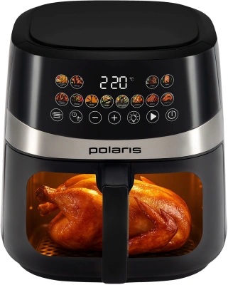 Аэрогриль Polaris PAF 8005W 7.5л 1800Вт черный (026987)