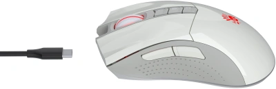 Мышь A4Tech Bloody R90 Plus белый оптическая 5000dpi беспров. USB 7but (R90 PLUS GREUISH WHITE)