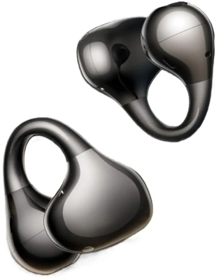 Гарнитура накладные Realme Buds Clip черный беспроводные bluetooth клипса (6941764477667)