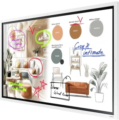 Панель Samsung 55" Электронный флипчарт Samsung WM55FX белый VA LED 6.7ms 16:9 HDMI M/M матовая 450cd 178гр/178гр 3840x2160 4K USB 28.6кг