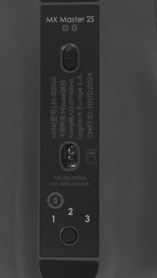 Мышь Logitech MX Master 2S черный оптическая 4000dpi беспров. BT USB 7but (910-007223)