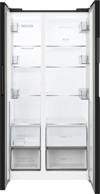 Холодильник Weissgauff WSBS 550 Built-in NoFrost Inverter 2-хкамерн. черный инвертер