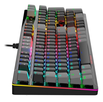 Клавиатура A4Tech B808N механическая черный/серый USB for gamer LED (B808N (RAVEN)) кабель 1.8м