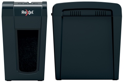 Шредер Rexel Secure X10-SL черный (секр.P-4) перекрестный 10лист. 18лтр. скрепки скобы
