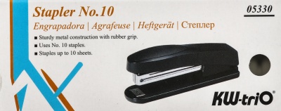 Степлер Kw-Trio 05330l/gray Trio N10 (10листов) светло-серый 100скоб