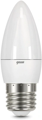 Лампа светодиодная Gauss 6.5Вт цок.:E27 свеча 220B св.свеч.бел.нейт. (упак.:10шт) (103102207)