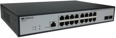 Коммутатор Origo OS3218 OS3218/A1A (L3) 16x1Гбит/с 2SFP+ управляемый