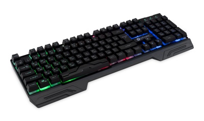 Клавиатура Оклик 709G черный USB for gamer LED (1788144) кабель 1.8м