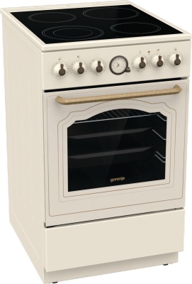 Плита Электрическая Gorenje GECS5B70CLI бежевый стеклокерамика (без крышки)