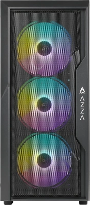 Корпус Azza Fighter черный без БП ATX 4x120mm 2x140mm 2xUSB2.0 1xUSB3.0 audio bott PSU