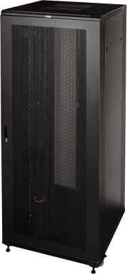 Шкаф серверный Lanmaster Business (TWT-CBB-47U-8X12-P1) напольный 47U 800x1200мм пер.дв.перфор. задн.дв.перфор.2-хст. 2 бок.пан. 800кг черный 1126мм 142.2кг 2277мм IP20 сталь