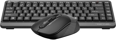 Клавиатура + мышь A4Tech Fstyler FG1110 клав:черный/серый мышь:черный/серый USB беспроводная Multimedia (FG1110 GREY)