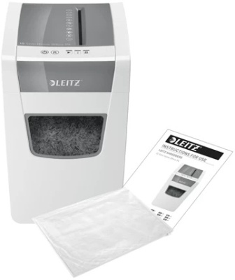 Шредер Leitz IQ Home Office (секр.P-4) фрагменты 10лист. 23лтр. скрепки скобы