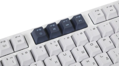 Клавиатура MSI GK600 механическая белый/синий USB беспроводная BT/Radio Multimedia for gamer LED (S11-43RUP01-HH9) кабель 1.8м